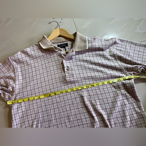 Vintage BOGARI STUDIO/Designed in Italy—Blue & Tan Polo Size XL - Picture 8 of 16